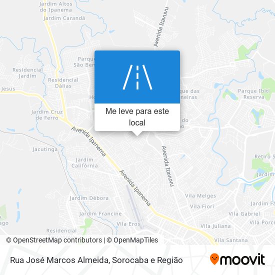 Rua José Marcos Almeida mapa