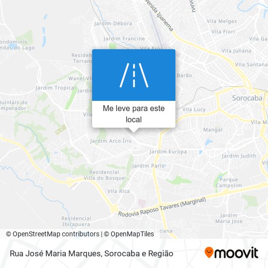 Rua José Maria Marques mapa