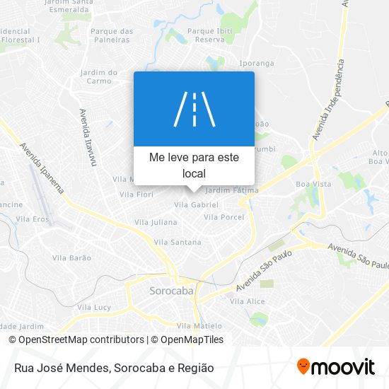 Rua José Mendes mapa