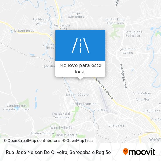 Rua José Nelson De Oliveira mapa