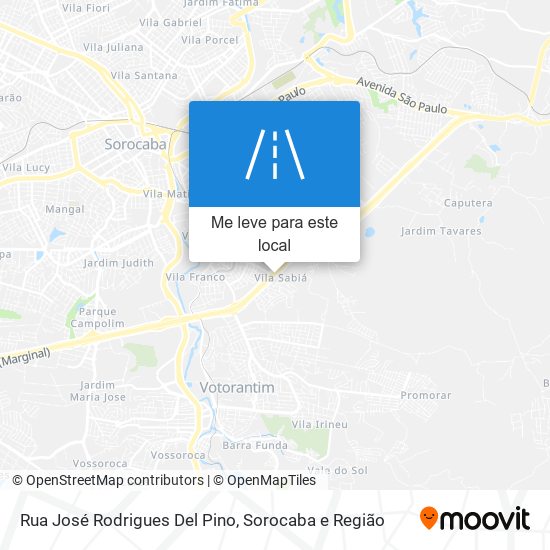 Rua José Rodrigues Del Pino mapa