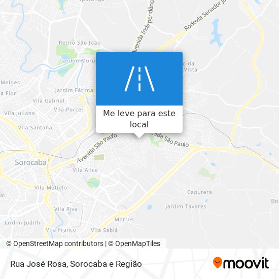 Rua José Rosa mapa