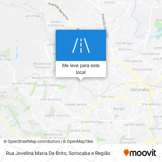 Rua Jovelina Maria De Brito mapa