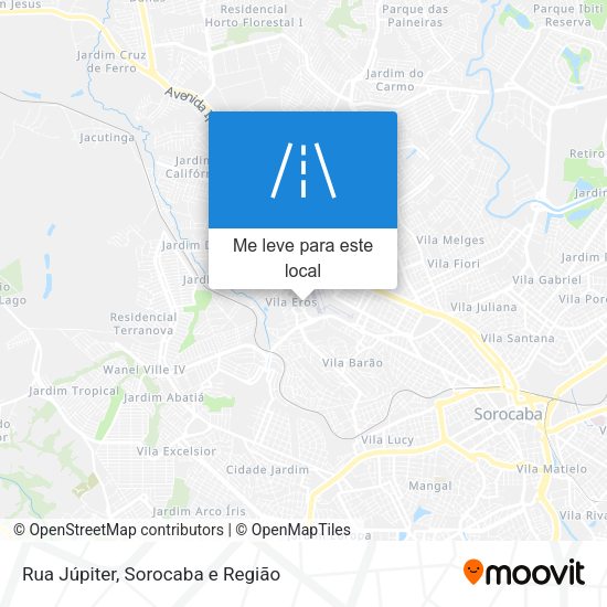 Rua Júpiter mapa
