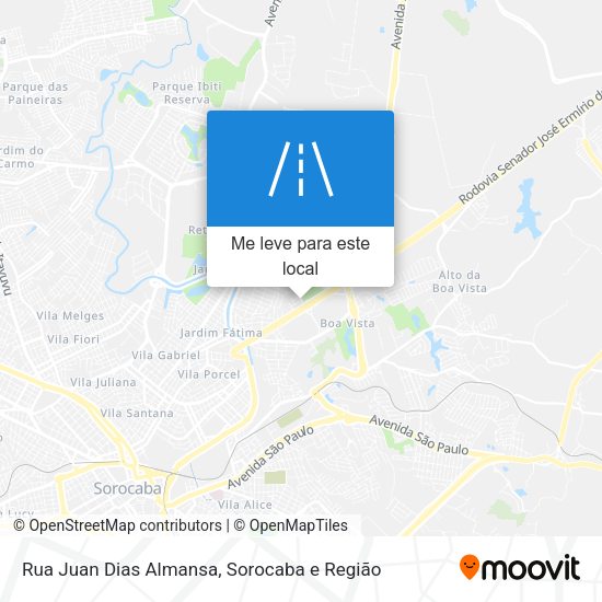 Rua Juan Dias Almansa mapa