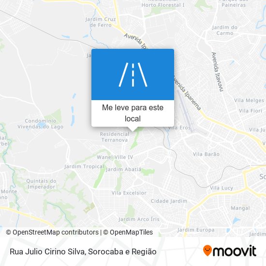 Rua Julio Cirino Silva mapa