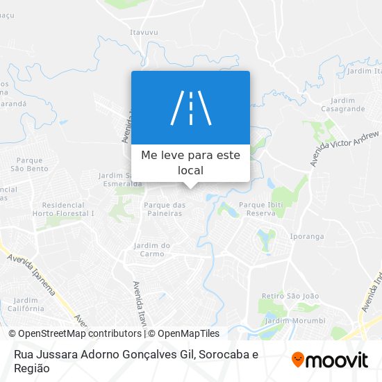 Rua Jussara Adorno Gonçalves Gil mapa