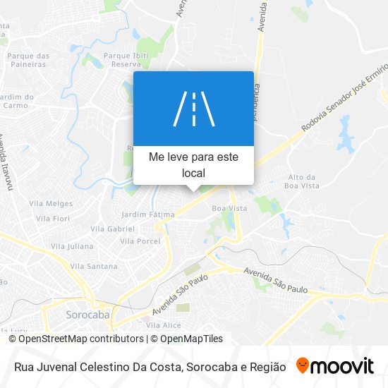 Rua Juvenal Celestino Da Costa mapa