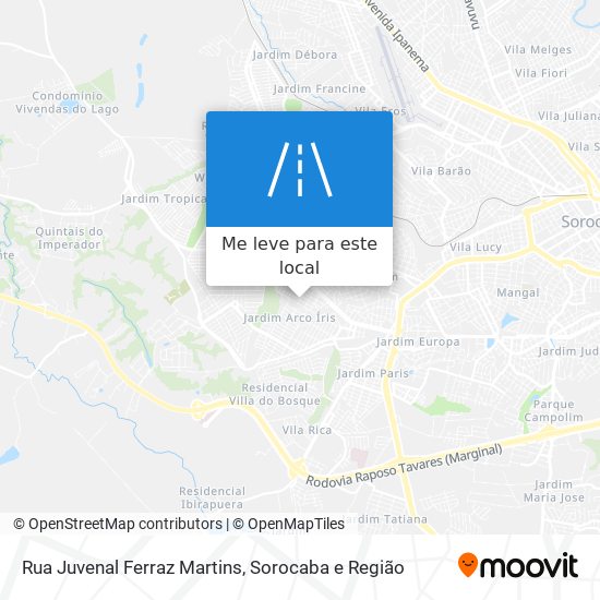 Rua Juvenal Ferraz Martins mapa