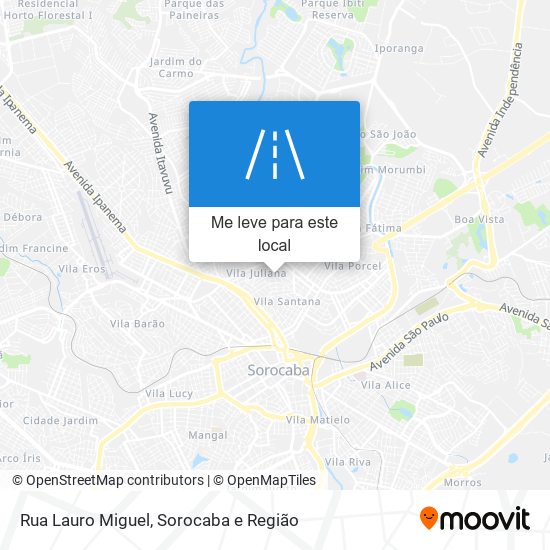 Rua Lauro Miguel mapa