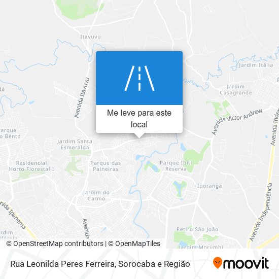 Rua Leonilda Peres Ferreira mapa