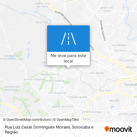 Rua Luiz Cesar Domingues Moraes mapa