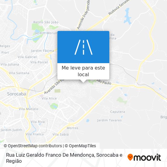 Rua Luiz Geraldo Franco De Mendonça mapa