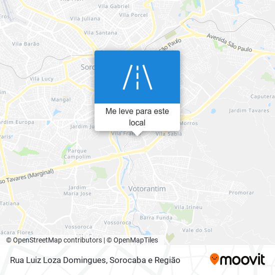 Rua Luiz Loza Domingues mapa