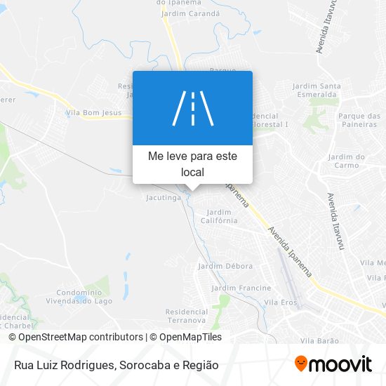 Rua Luiz Rodrigues mapa