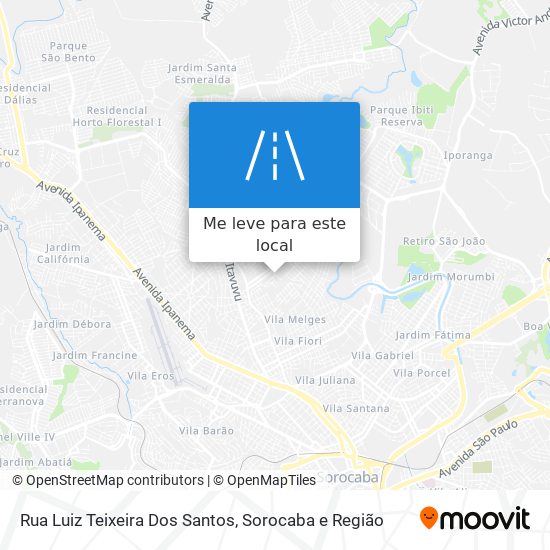 Rua Luiz Teixeira Dos Santos mapa