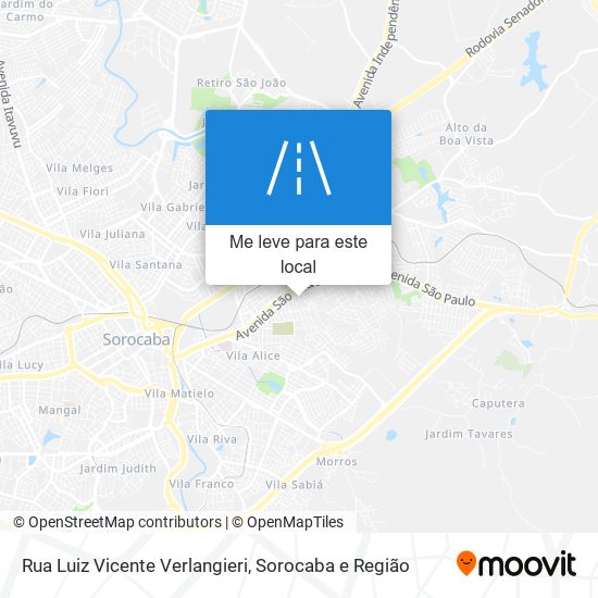 Rua Luiz Vicente Verlangieri mapa