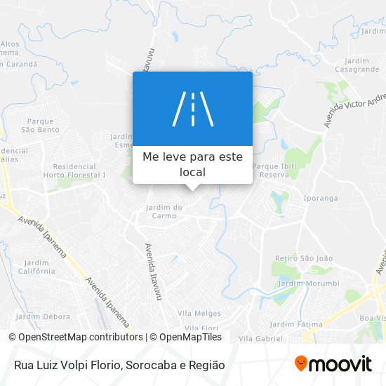 Rua Luiz Volpi Florio mapa