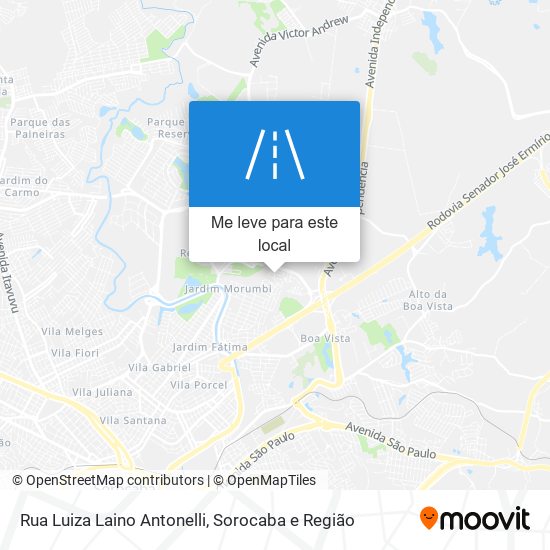 Rua Luiza Laino Antonelli mapa