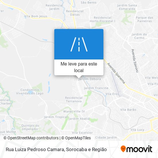 Rua Luiza Pedroso Camara mapa