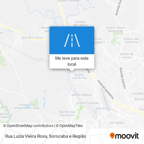 Rua Luzia Vieira Rosa mapa