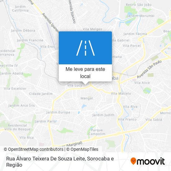 Rua Álvaro Teixera De Souza Leite mapa