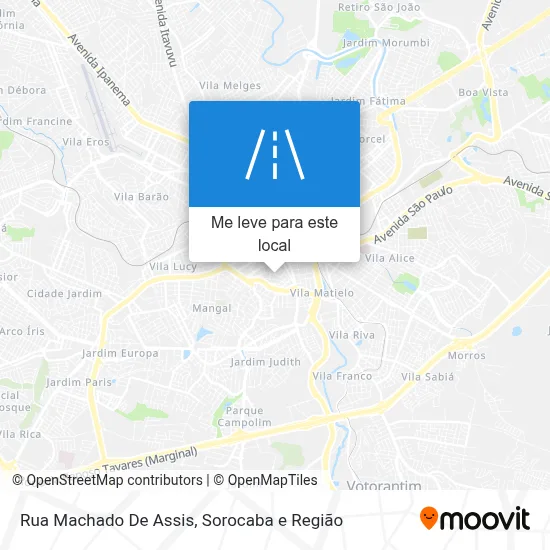 Rua Machado De Assis mapa