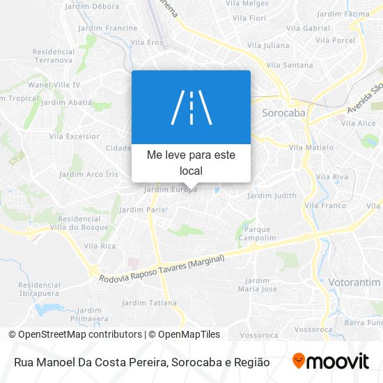 Rua Manoel Da Costa Pereira mapa