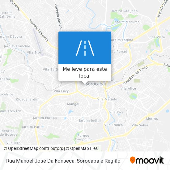 Rua Manoel José Da Fonseca mapa