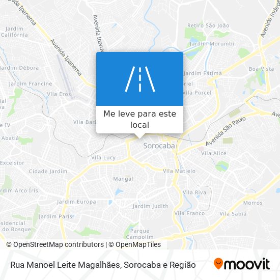 Rua Manoel Leite Magalhães mapa