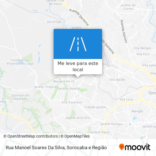 Rua Manoel Soares Da Silva mapa