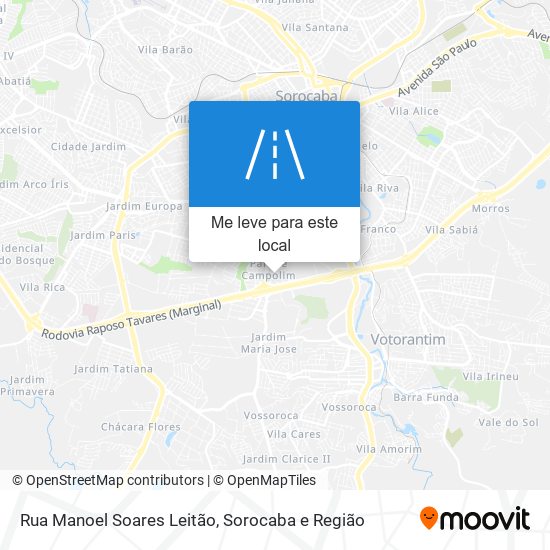 Rua Manoel Soares Leitão mapa