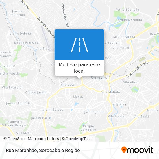 Rua Maranhão mapa