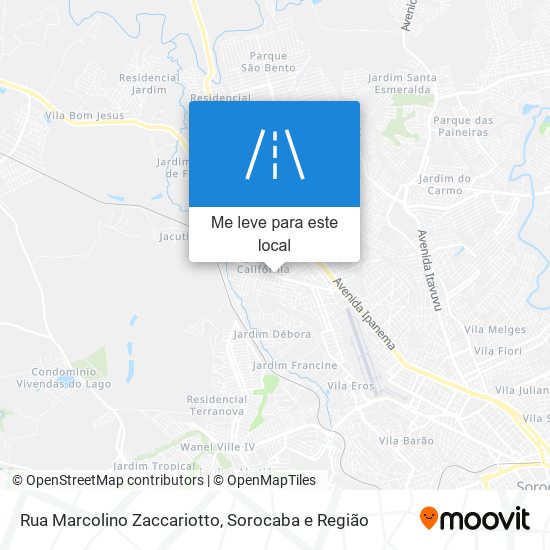 Rua Marcolino Zaccariotto mapa