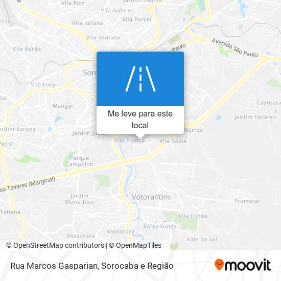 Rua Marcos Gasparian mapa