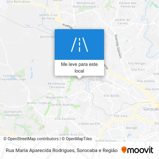 Rua Maria Aparecida Rodrigues mapa