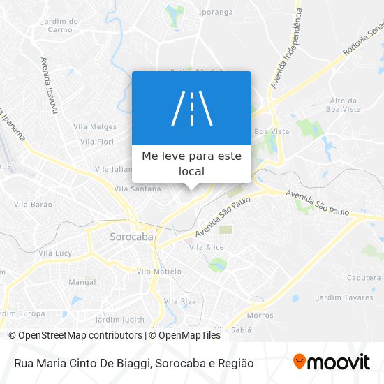 Rua Maria Cinto De Biaggi mapa