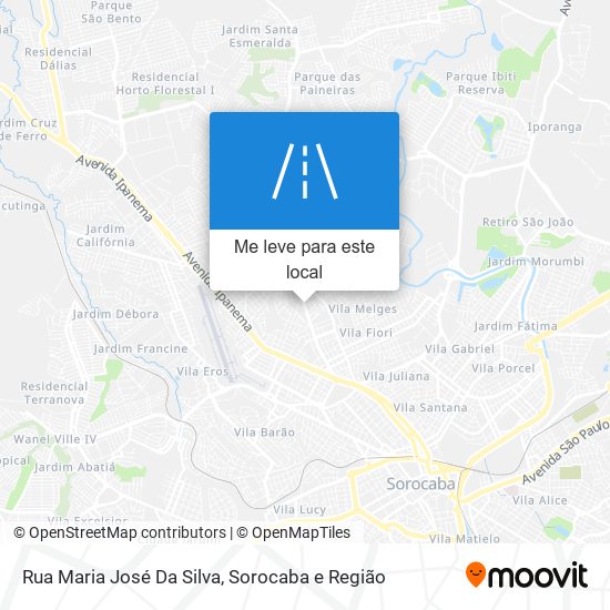 Rua Maria José Da Silva mapa