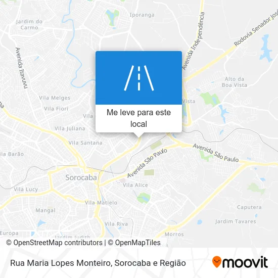 Rua Maria Lopes Monteiro mapa