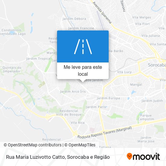 Rua Maria Luzivotto Catto mapa