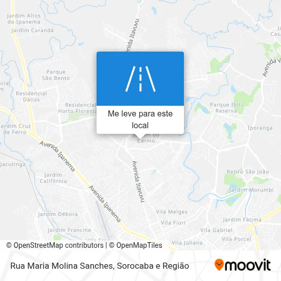 Rua Maria Molina Sanches mapa
