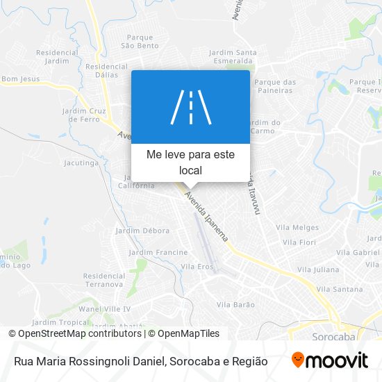 Rua Maria Rossingnoli Daniel mapa