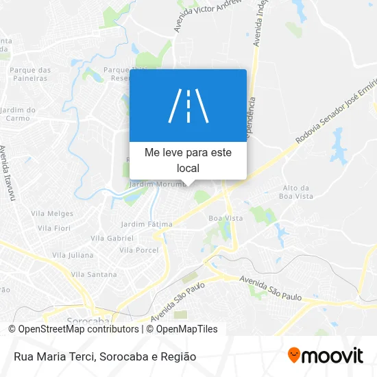 Rua Maria Terci mapa