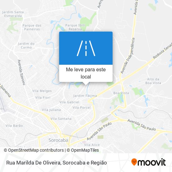 Rua Marilda De Oliveira mapa