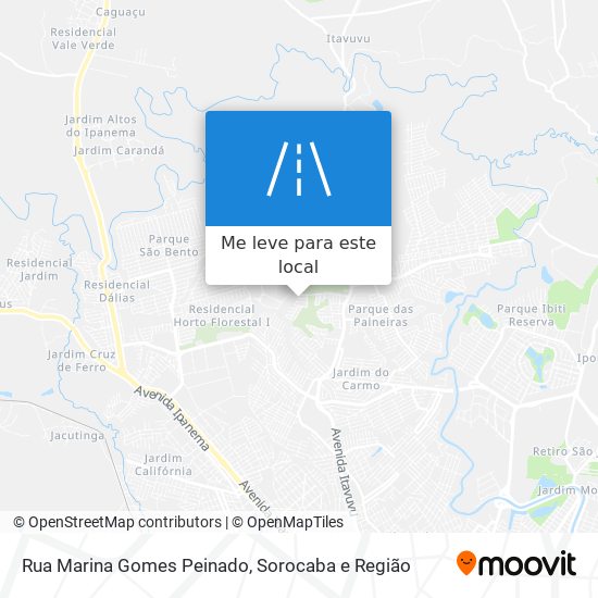 Rua Marina Gomes Peinado mapa