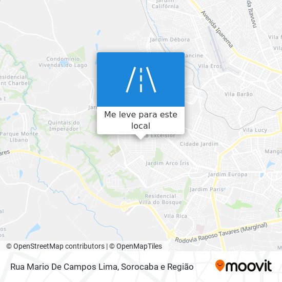 Rua Mario De Campos Lima mapa