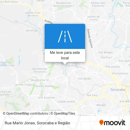 Rua Mario Jonas mapa