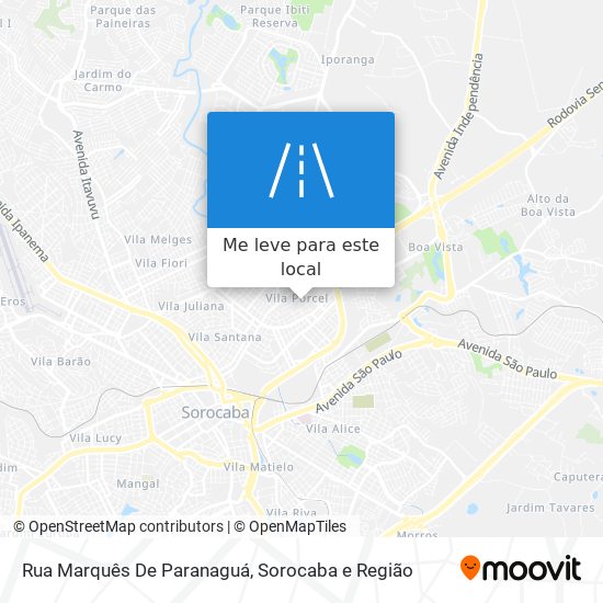 Rua Marquês De Paranaguá mapa