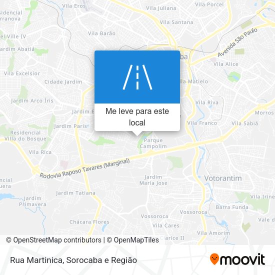 Rua Martinica mapa