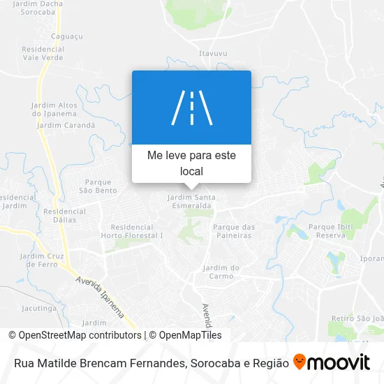Rua Matilde Brencam Fernandes mapa